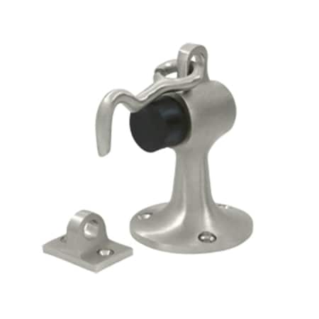 Patioplus Floor Mount Bumper with Holder, Satin Nickel - Solid PA2667219